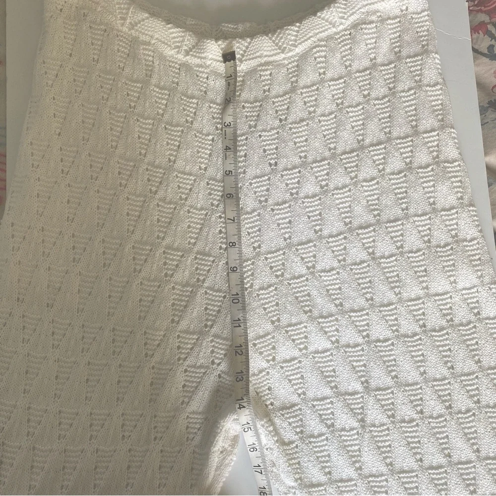 Wayf Crochet Pants Cream/White -‎ Size XL NWT